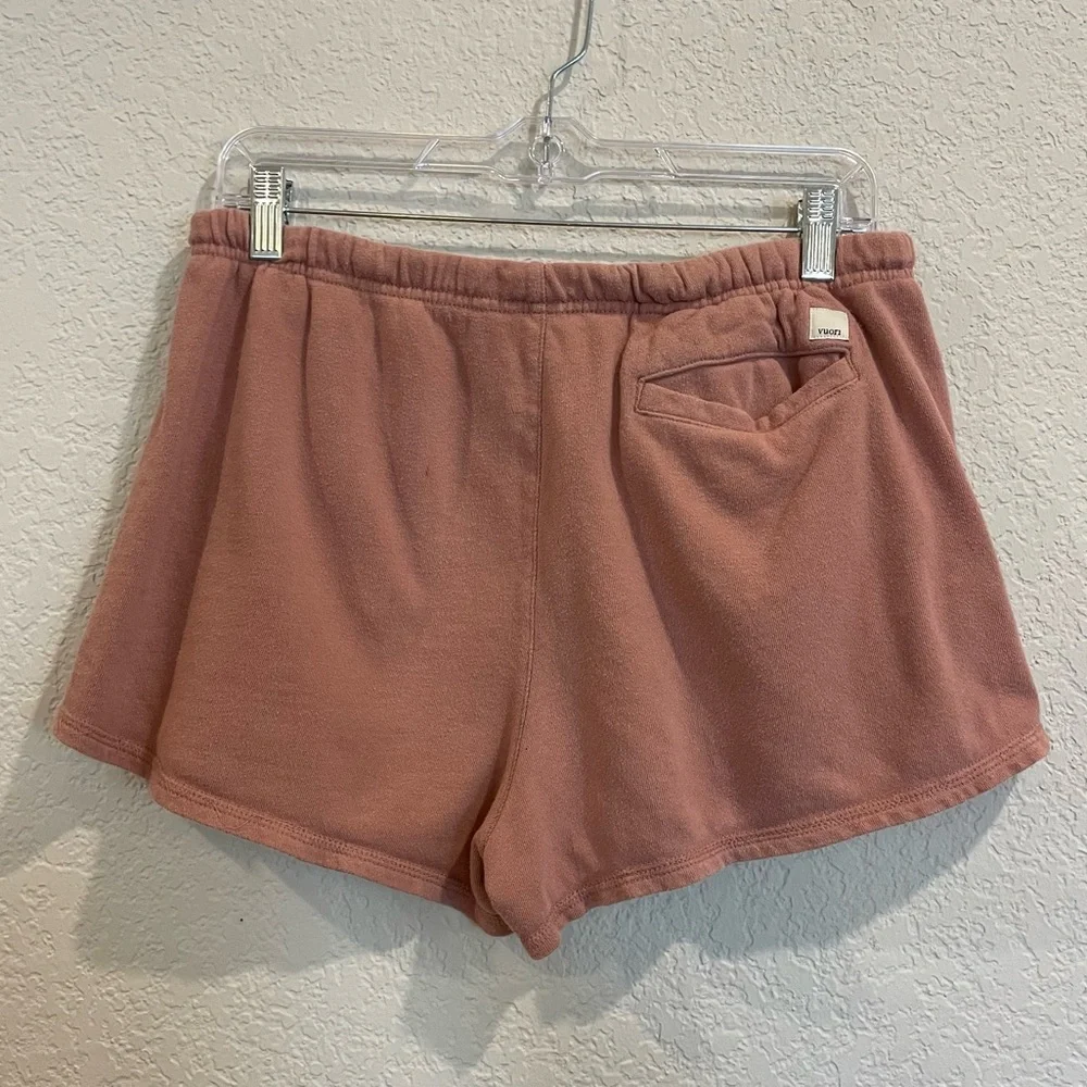 Vuori Sunnyside Organic Cotton Lounge Shorts in Burnt Clay - Picture 3 of 4